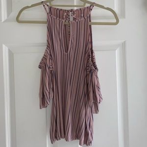 Soft and Sexy Striped Off the Shoulder Shirt